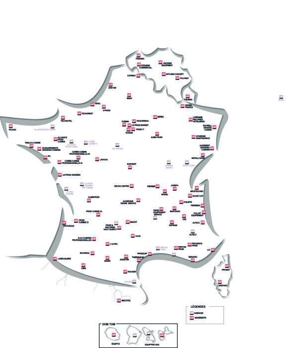CARTE de France ADHERENTS OCT2021